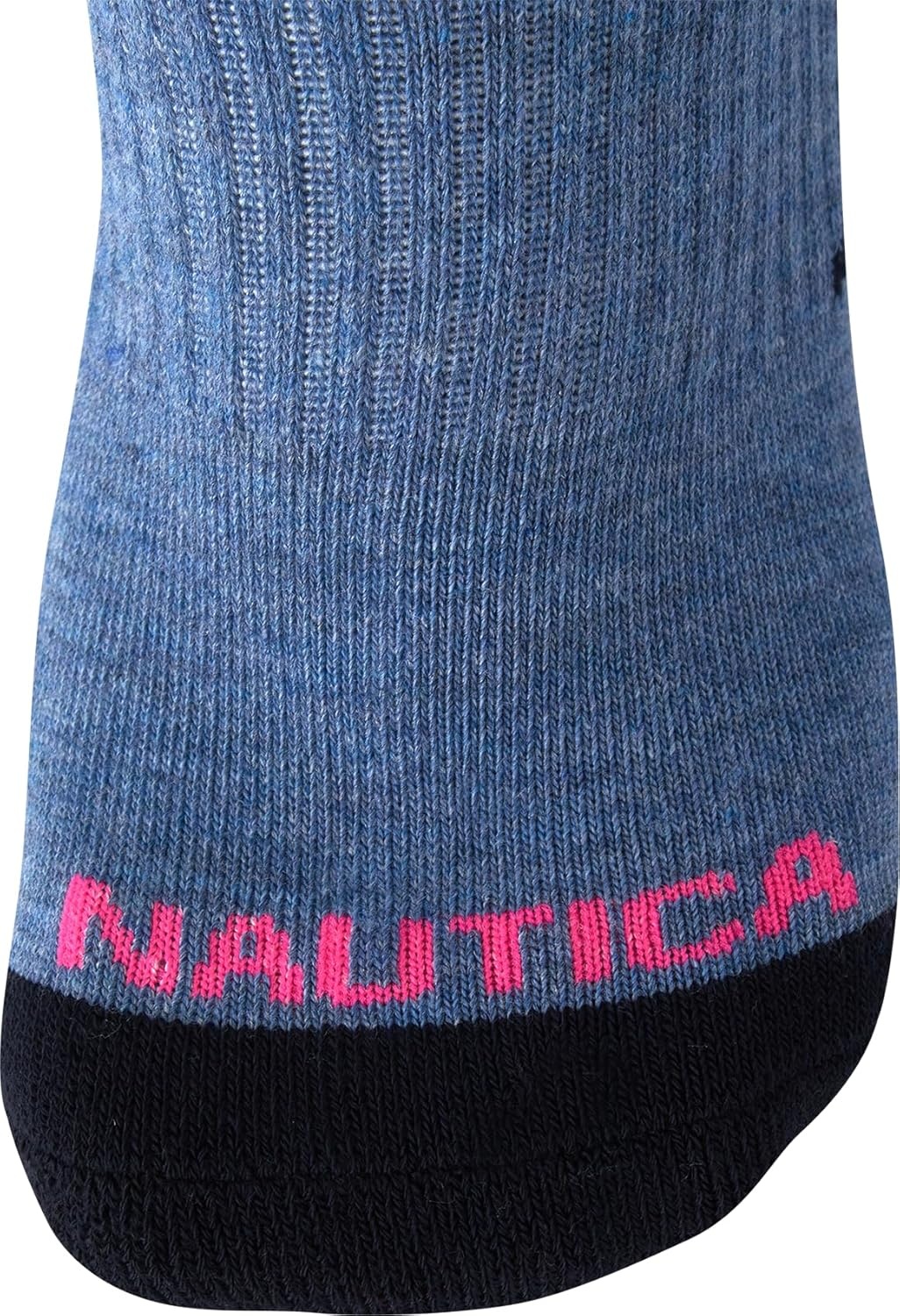 image:imageNautica Womens Low Cut Socks 6 Pack Breathable Mesh Cushioned Athletic Performance No Show Socks for WomenBlueWhiteGrey