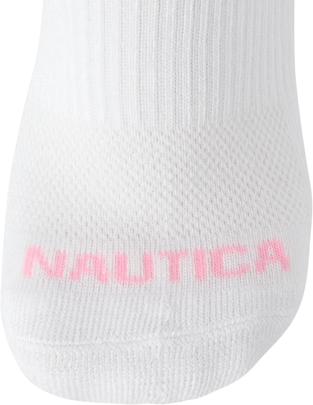 image:imageNautica Womens Low Cut Socks 6 Pack Breathable Mesh Cushioned Athletic Performance No Show Socks for WomenClassic White