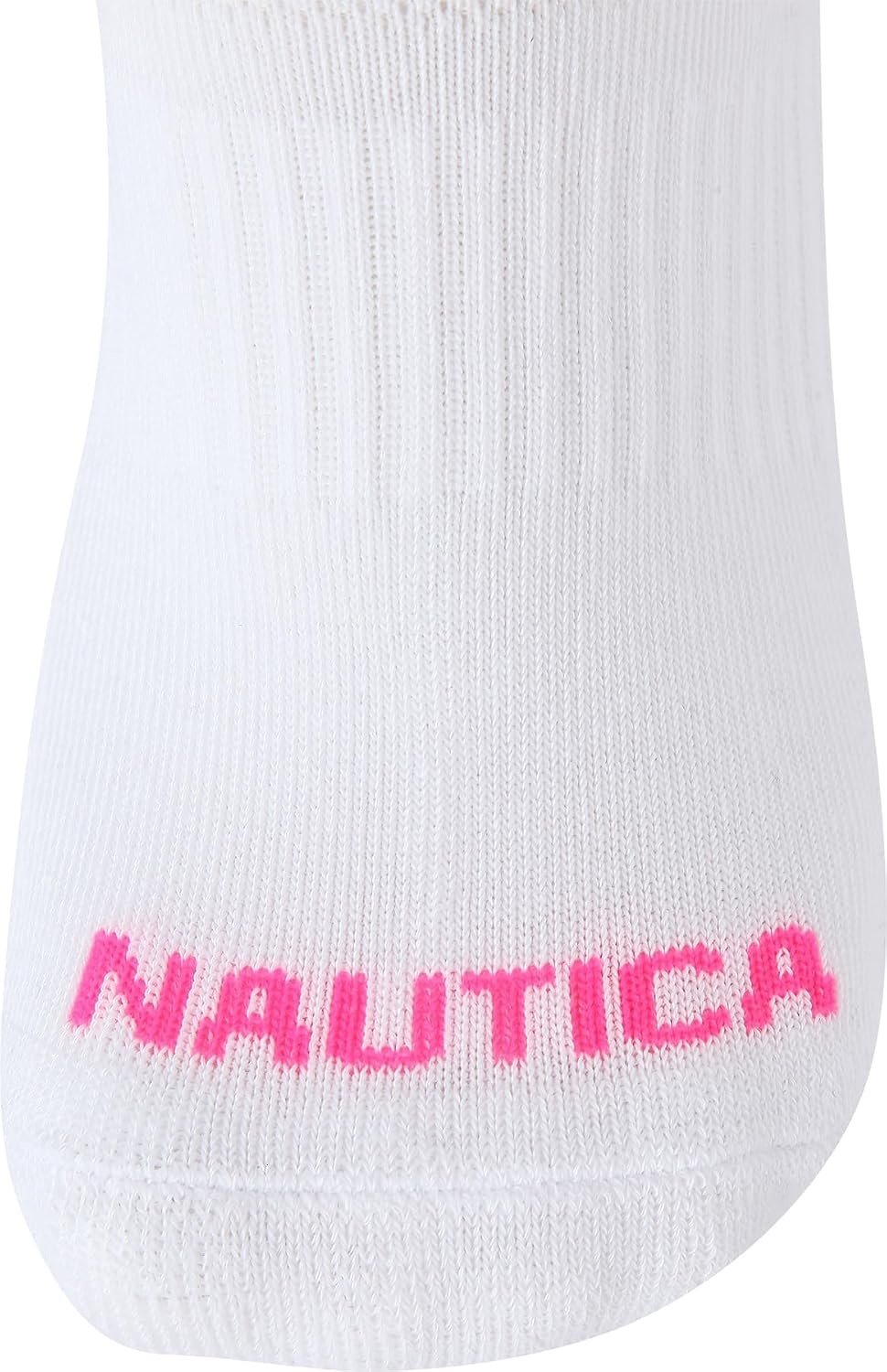 image:imageNautica Womens Low Cut Socks 6 Pack Breathable Mesh Cushioned Athletic Performance No Show Socks for WomenPinkWhiteGrey