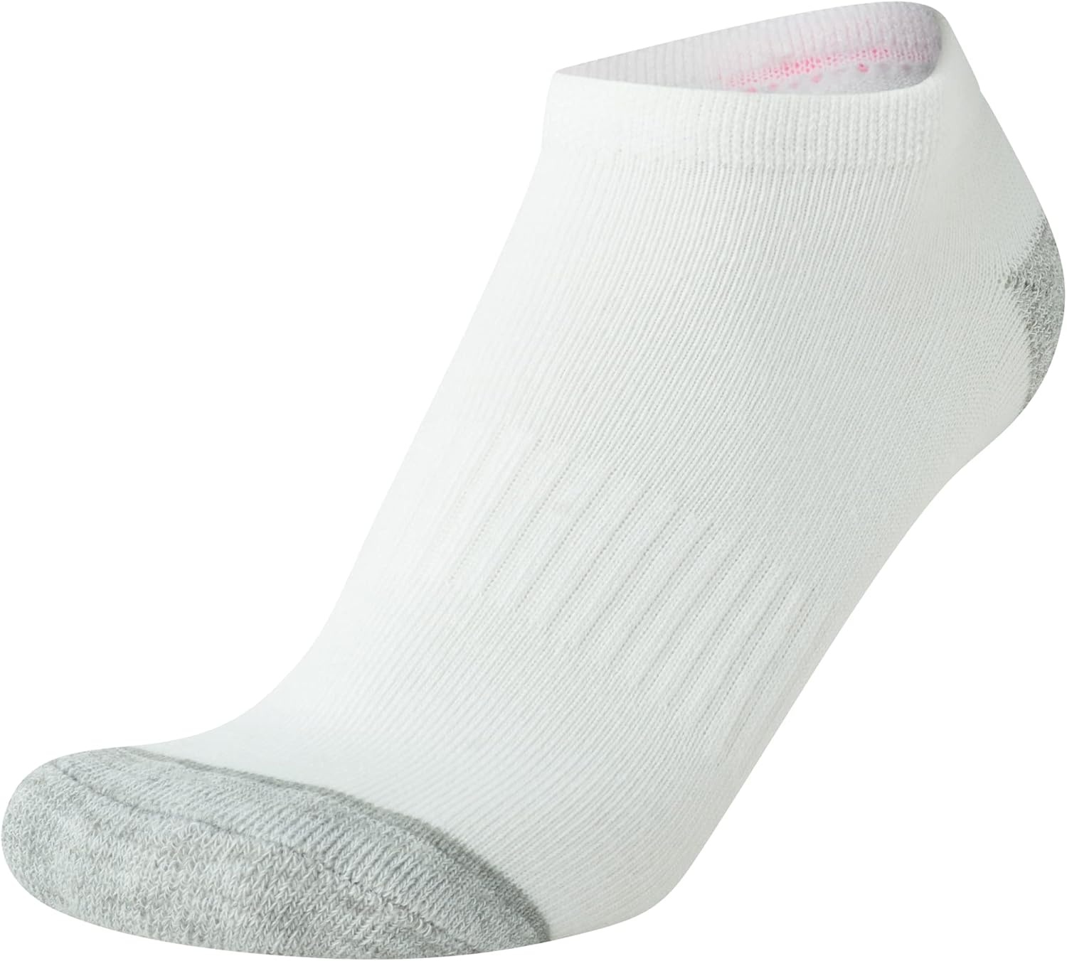 image:imageNautica Womens Low Cut Socks 6 Pack Breathable Mesh Cushioned Athletic Performance No Show Socks for WomenWhitePink