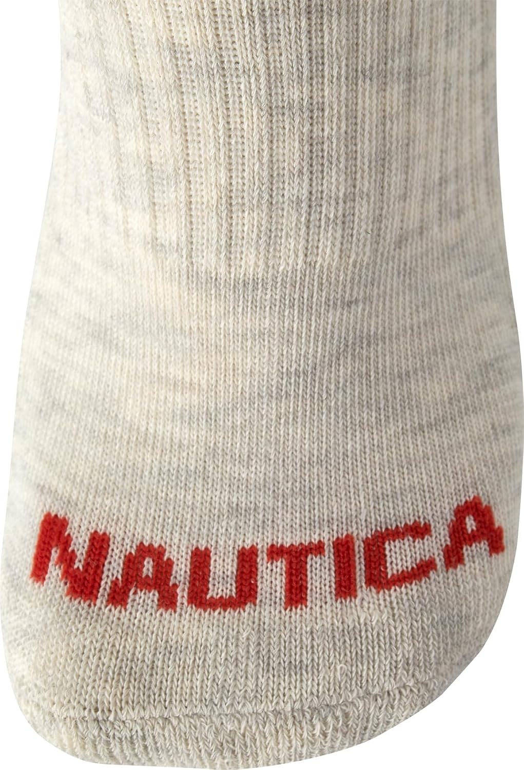 image:imageNautica Womens Low Cut Socks 6 Pack Soft Stretch Breathable Mesh Cushioned Athletic Performance No Show Socks for WomenBeigeWhiteGrey