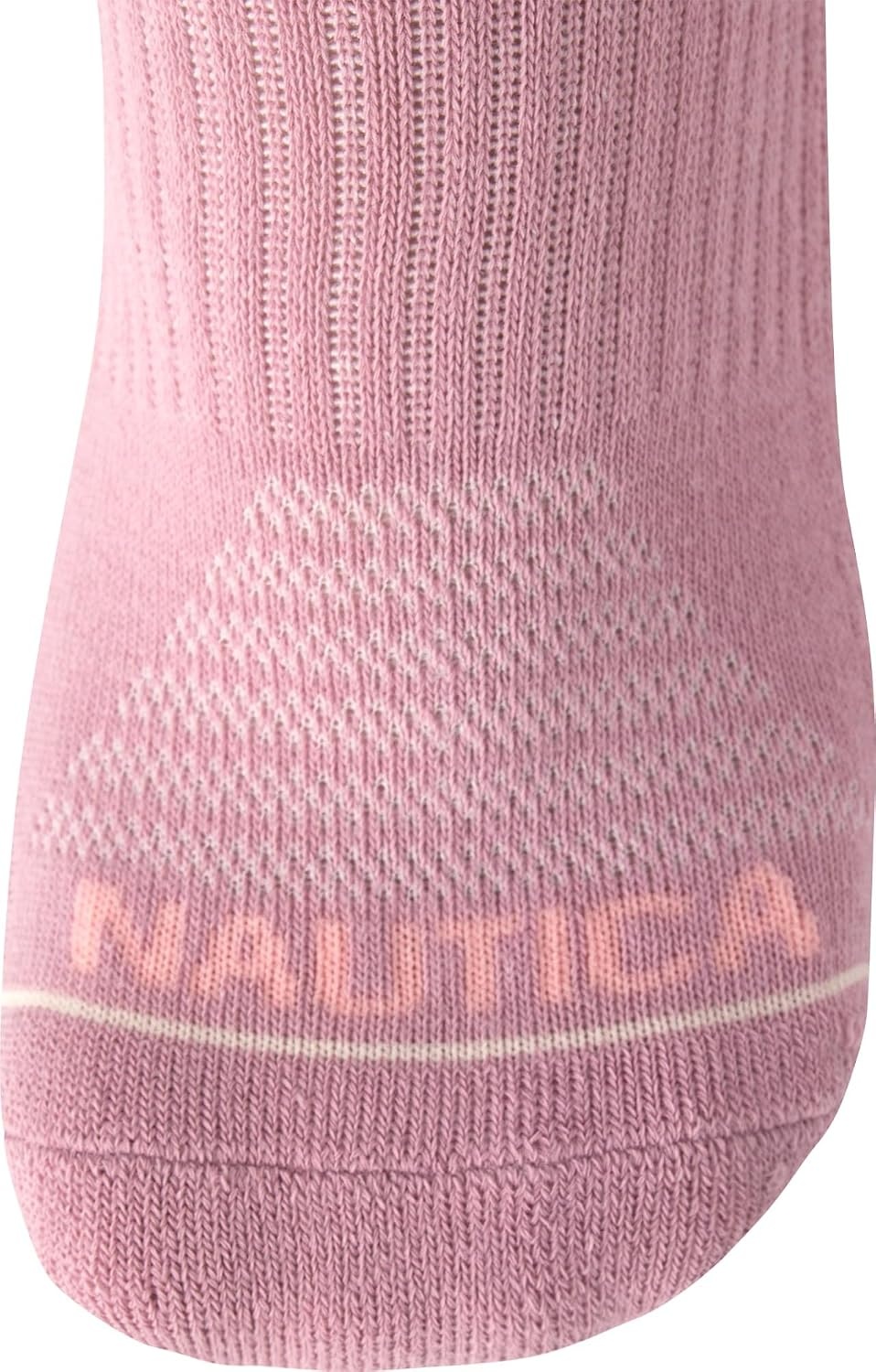 image:imageNautica Womens Low Cut Socks 6 Pack Soft Stretch Breathable Mesh Cushioned Athletic Performance No Show Socks for WomenMauve Tab