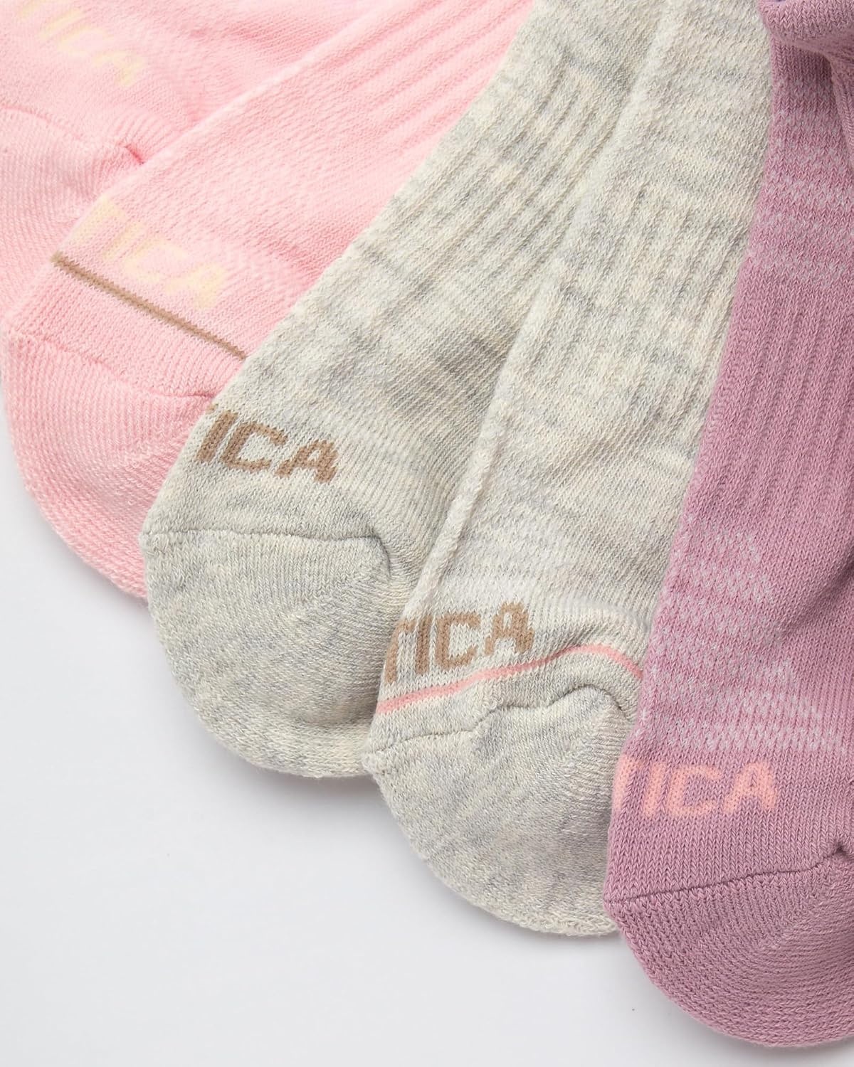 image:imageNautica Womens Low Cut Socks 6 Pack Soft Stretch Breathable Mesh Cushioned Athletic Performance No Show Socks for WomenMauve Tab
