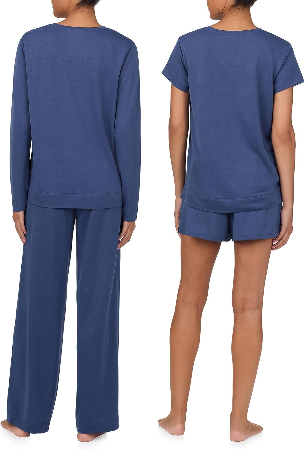 image:imageNautica Womens Matching Sleep amp Lounge Pajama Set Lightweight French Terry Long amp Short Sleeve Top Pants amp Shorts SetsNavy