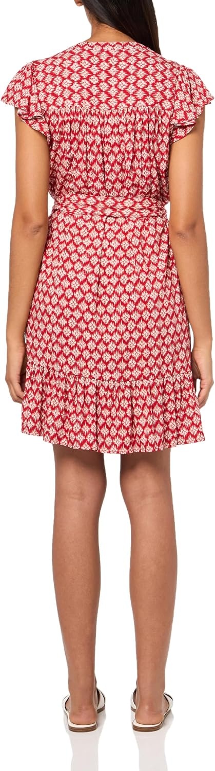 image:imageNautica Womens Mini Length Short Sleeve Foulard Print Popover DressSamba Multi