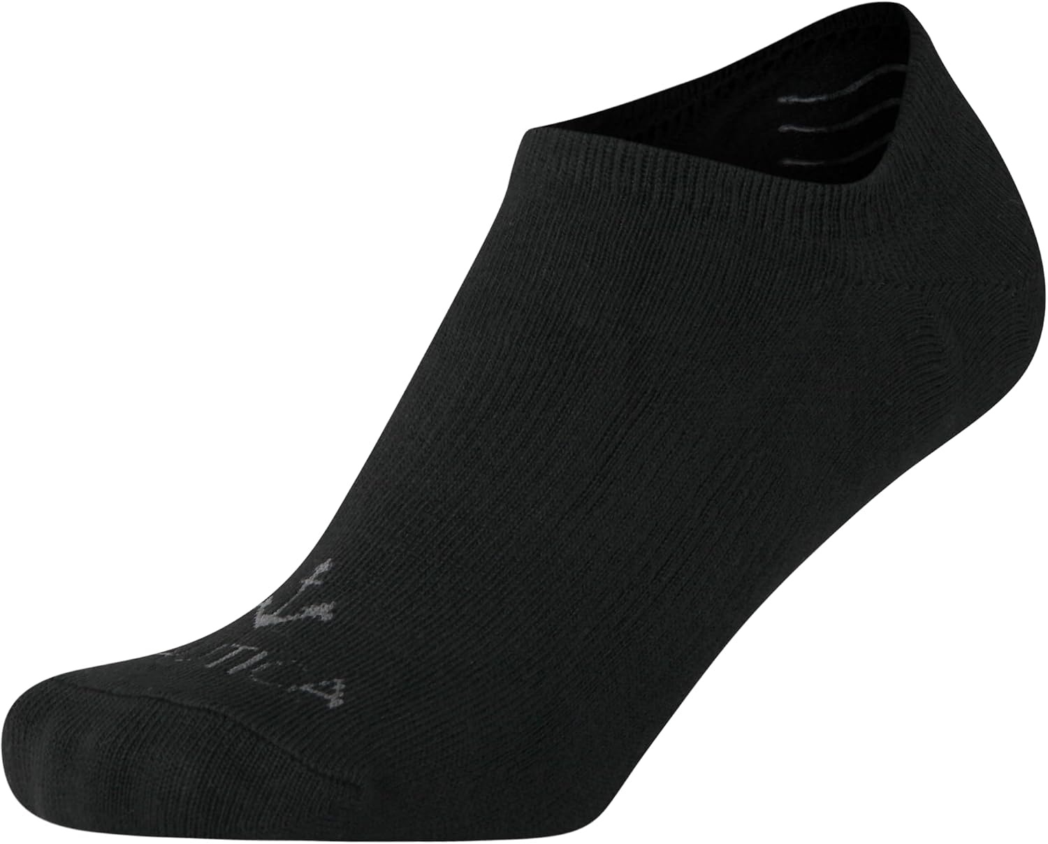 image:imageNautica Womens No Show Socks 6 Pack Soft Stretch Performance Athletic No Show Liner Socks for Women with Non Slip Grip12pk Black