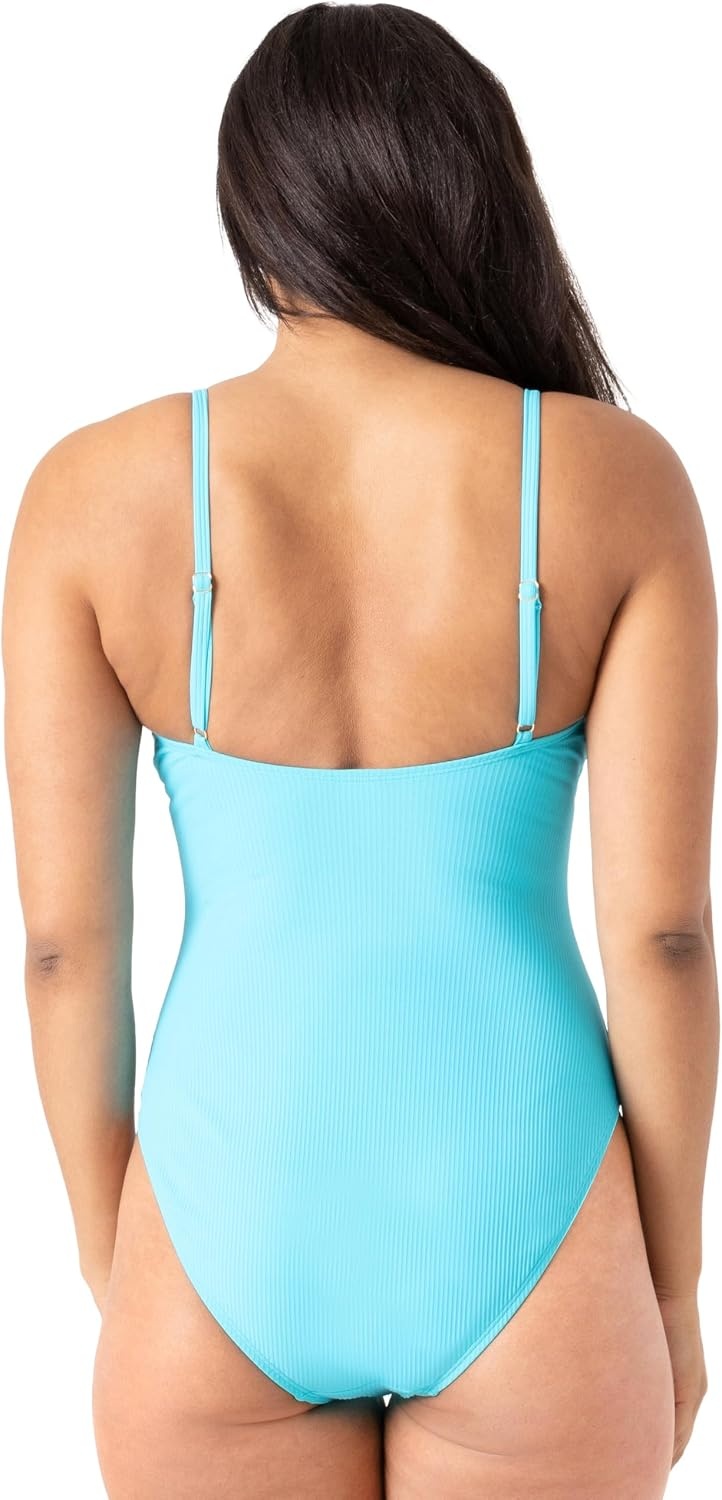 image:imageNautica Womens OnePiece Swimsuit Slimming Tummy Control Bathing Suit QuickDry Fabric Bikini SwimsuitAqua