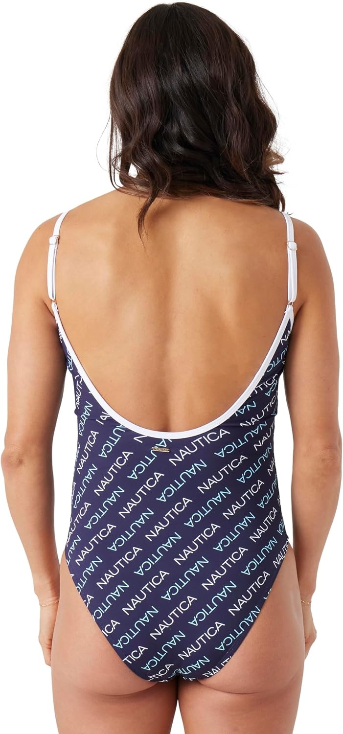 image:imageNautica Womens OnePiece Swimsuit Slimming Tummy Control Bathing Suit QuickDry Fabric Bikini SwimsuitOcean