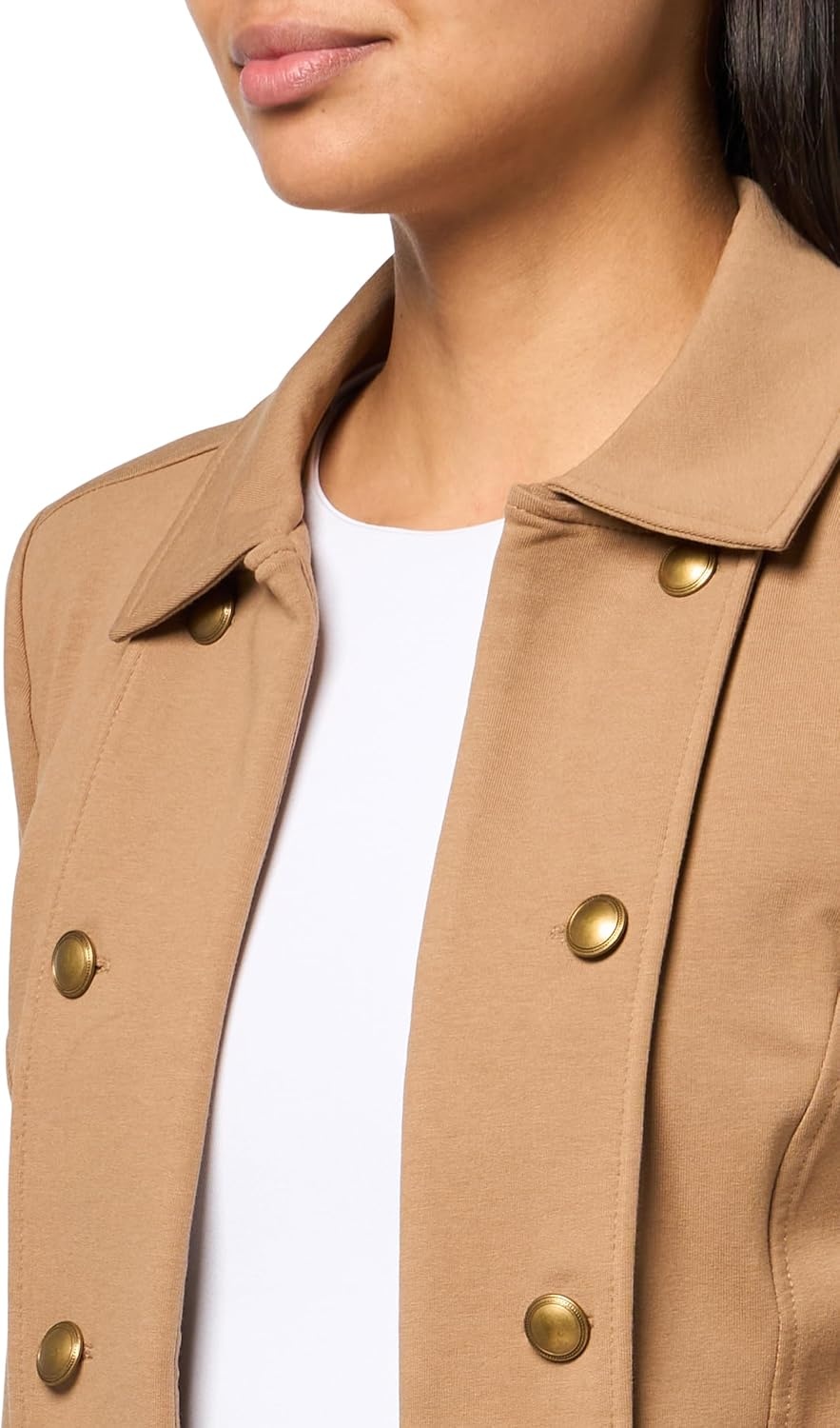 image:imageNautica Womens Open Front Knit Captains Jacket JacketBarley