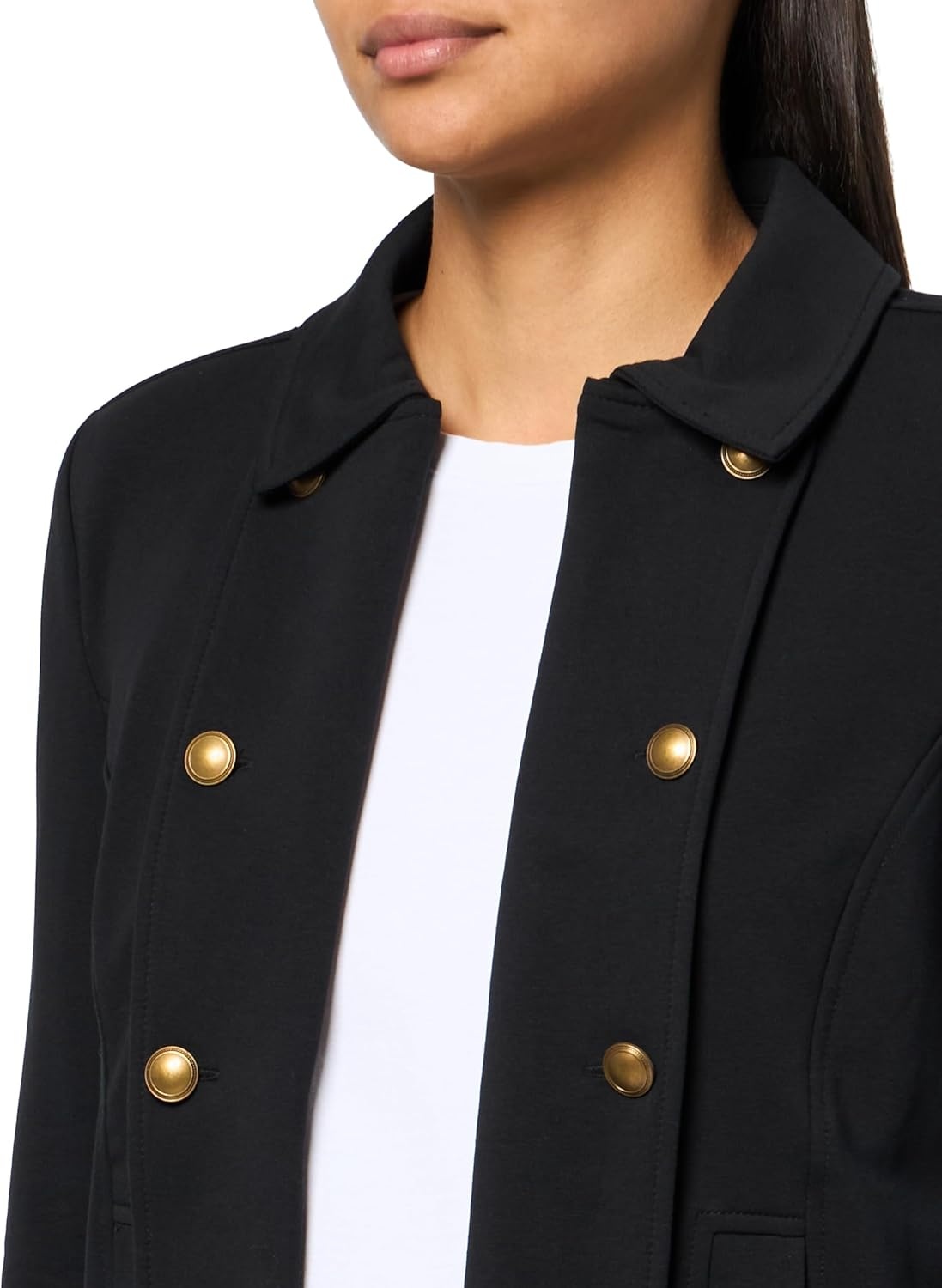 image:imageNautica Womens Open Front Knit Captains Jacket JacketBlack