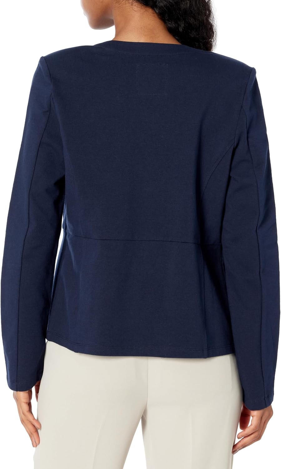 image:imageNautica Womens Open Front Knit Captains Jacket JacketBlue