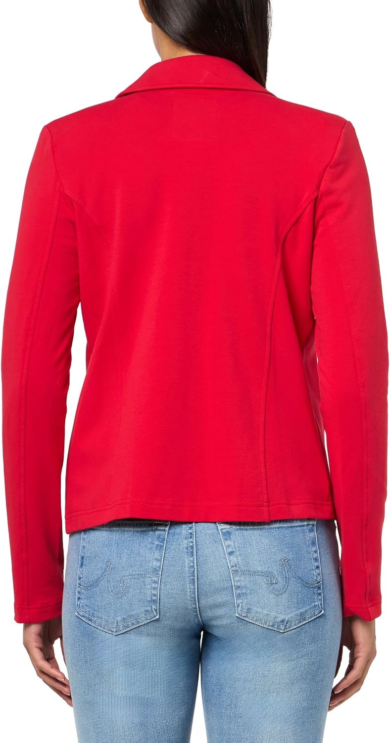 image:imageNautica Womens Open Front Knit Captains Jacket JacketScarlet