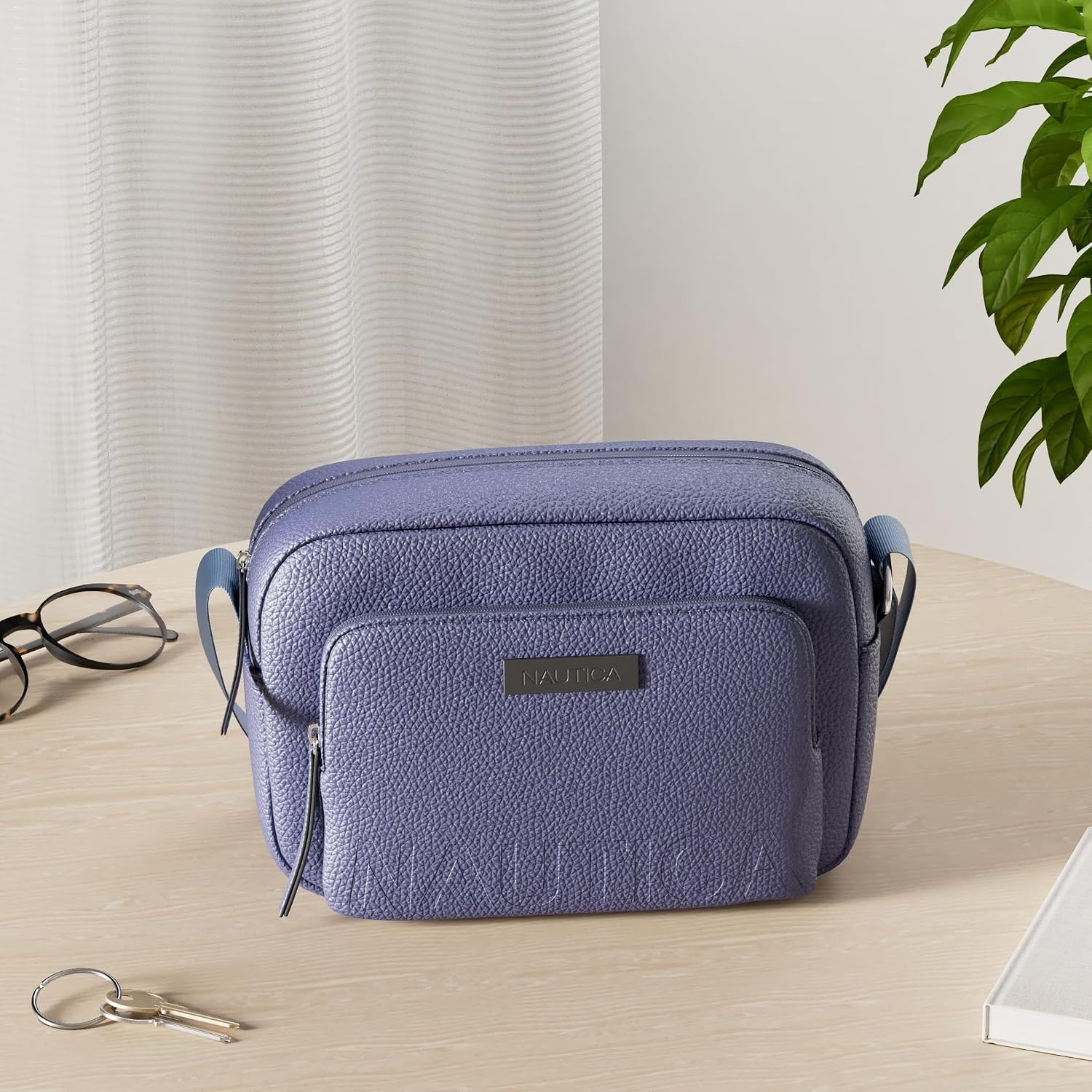 image:imageNautica Womens Out and About Adjustable Crossbody Bag Purse AdjustableIndigo