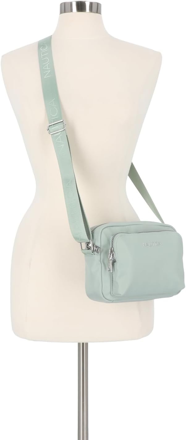 image:imageNautica Womens Out and About Adjustable Crossbody Bag Purse AdjustableSage Nylon