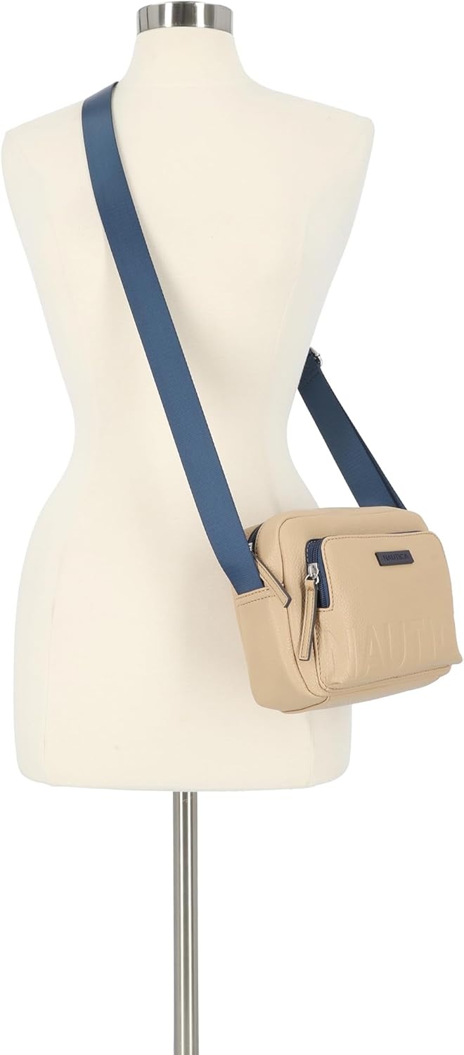 image:imageNautica Womens Out and About Adjustable Crossbody Bag Purse AdjustableSand