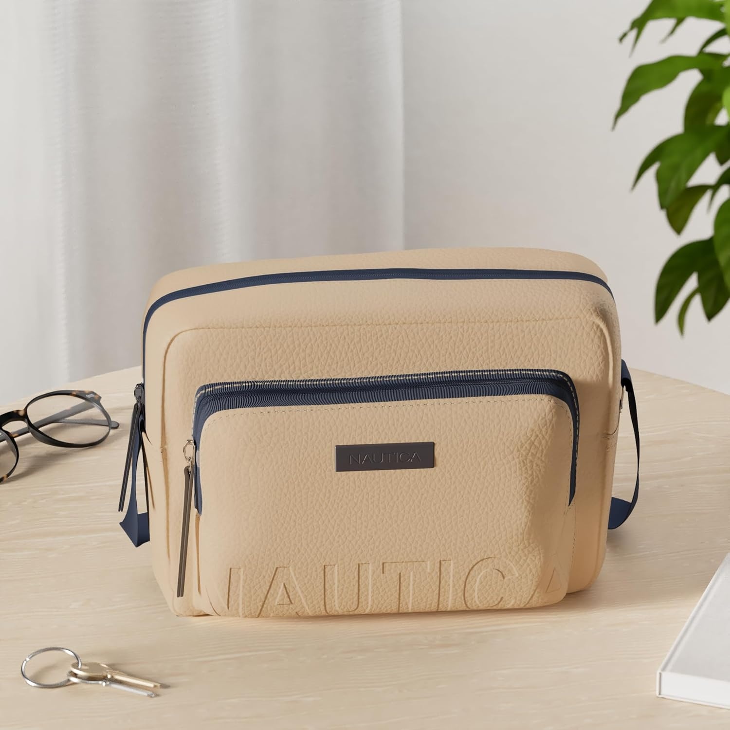 image:imageNautica Womens Out and About Adjustable Crossbody Bag Purse AdjustableSand