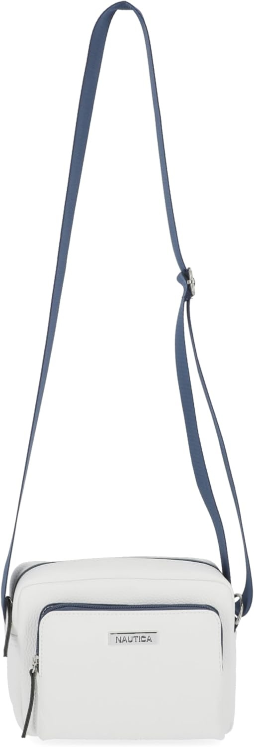 image:imageNautica Womens Out and About Adjustable Crossbody Bag Purse AdjustableWhite