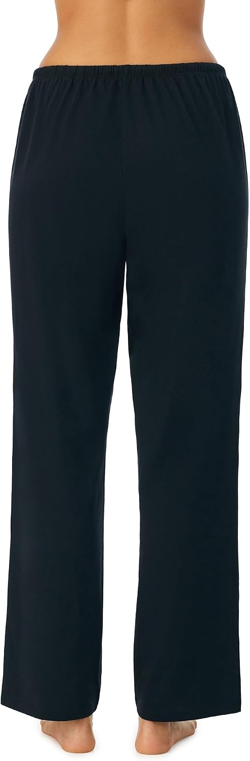 image:imageNautica Womens Pajama Pants Lightweight Wide Leg Lounge Pants Cotton Knit Jersey Sleepwear Loungewear PJs for WomenBlack
