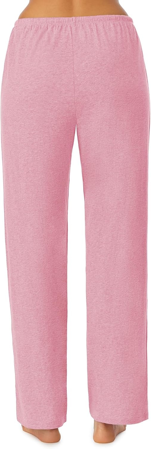 image:imageNautica Womens Pajama Pants Lightweight Wide Leg Lounge Pants Cotton Knit Jersey Sleepwear Loungewear PJs for WomenHeather Pink