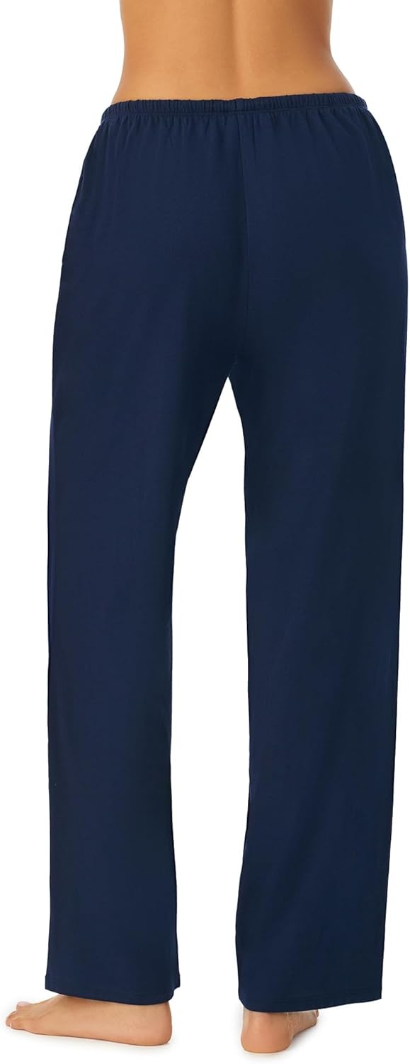 image:imageNautica Womens Pajama Pants Lightweight Wide Leg Lounge Pants Cotton Knit Jersey Sleepwear Loungewear PJs for WomenNavy