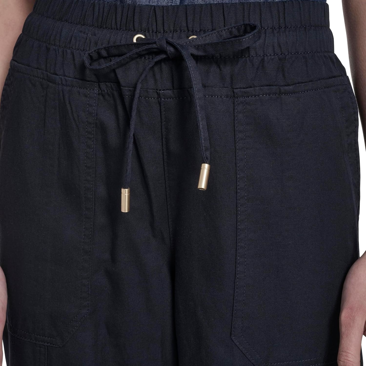 image:imageNautica Womens Pull on Cuffed Solid Ankle Length PantsNight Sky