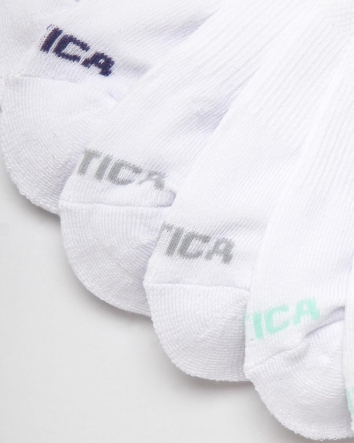 image:imageNautica Womens Quarter Cut Moisture Control Athletic Socks with Cushioned Comfort 12 PackAll White