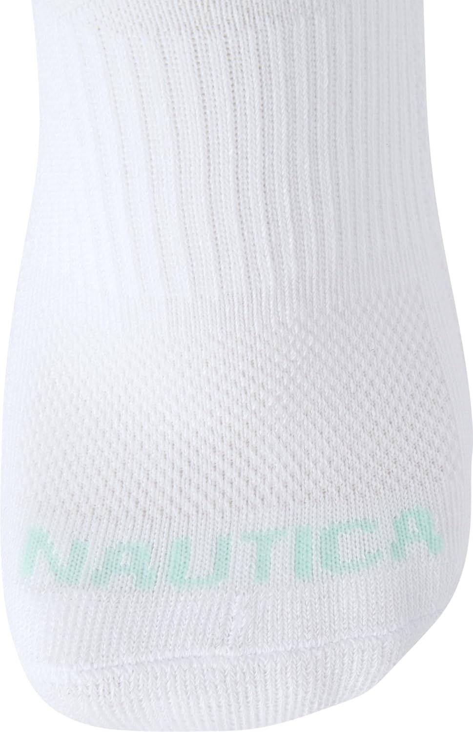 image:imageNautica Womens Quarter Cut Moisture Control Athletic Socks with Cushioned Comfort 12 PackWhiteBlue