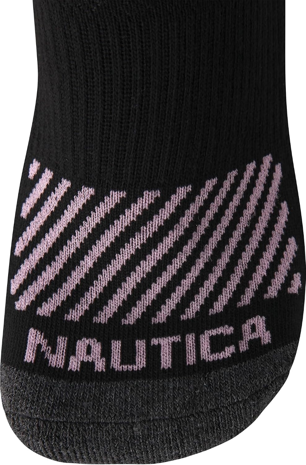 image:imageNautica Womens Quarter Socks 12 Pack Moisture Control Cushioned Athletic Socks for Women for Sport amp Gym Wear Size 410Black Logo