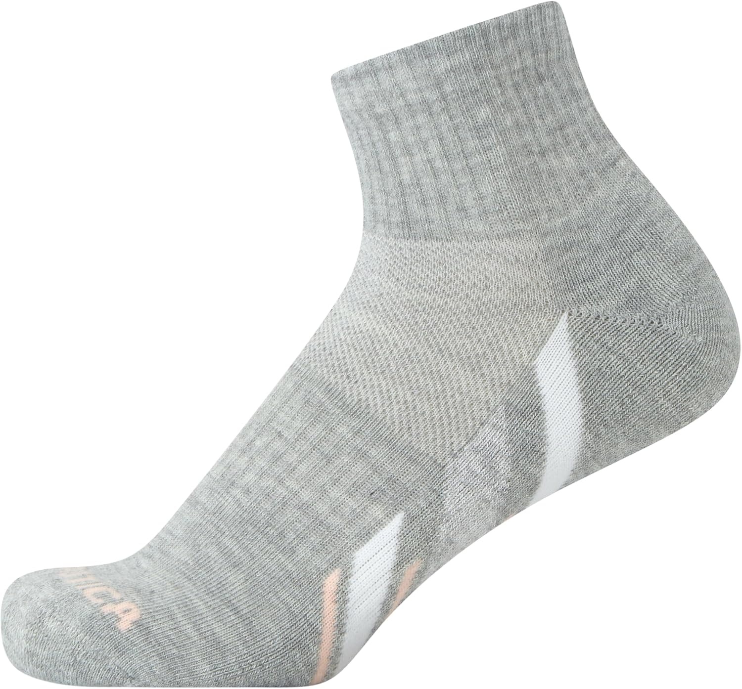 image:imageNautica Womens Quarter Socks 12 Pack Moisture Control Cushioned Athletic Socks for Women for Sport amp Gym Wear Size 410High Quarter Oatmeal Heather