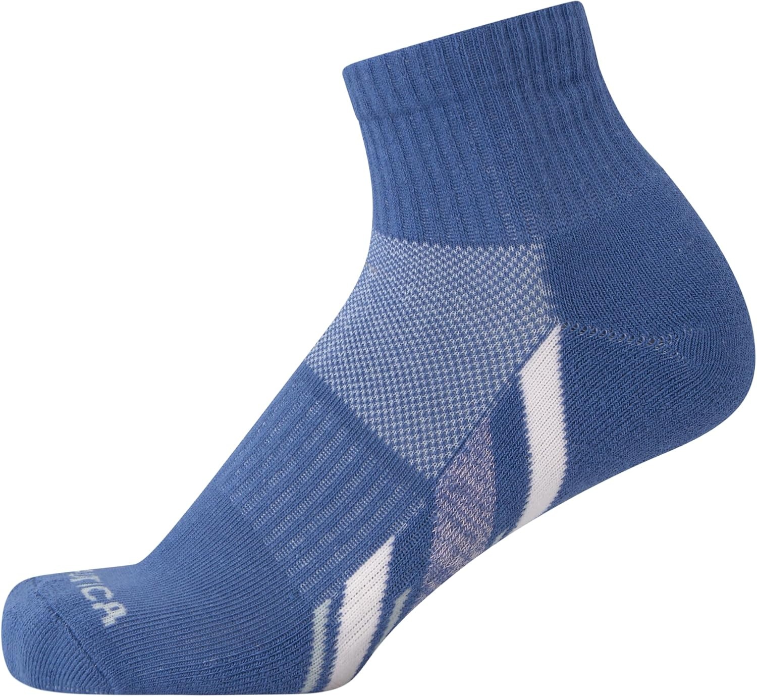 image:imageNautica Womens Quarter Socks 12 Pack Moisture Control Cushioned Athletic Socks for Women for Sport amp Gym Wear Size 410High Quarter PinkWhiteBlue