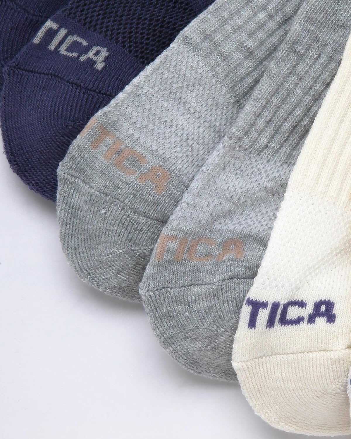 image:imageNautica Womens Quarter Socks 12 Pack Moisture Control Cushioned Athletic Socks for Women for Sport amp Gym Wear Size 410WhiteGreyBlue