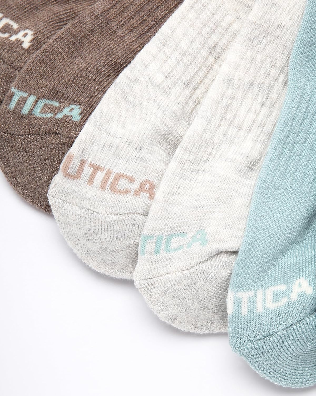 image:imageNautica Womens Quarter Socks 6 Pack Cushioned Moisture Wicking Athletic Quarter Socks for WomenGreen Assorted
