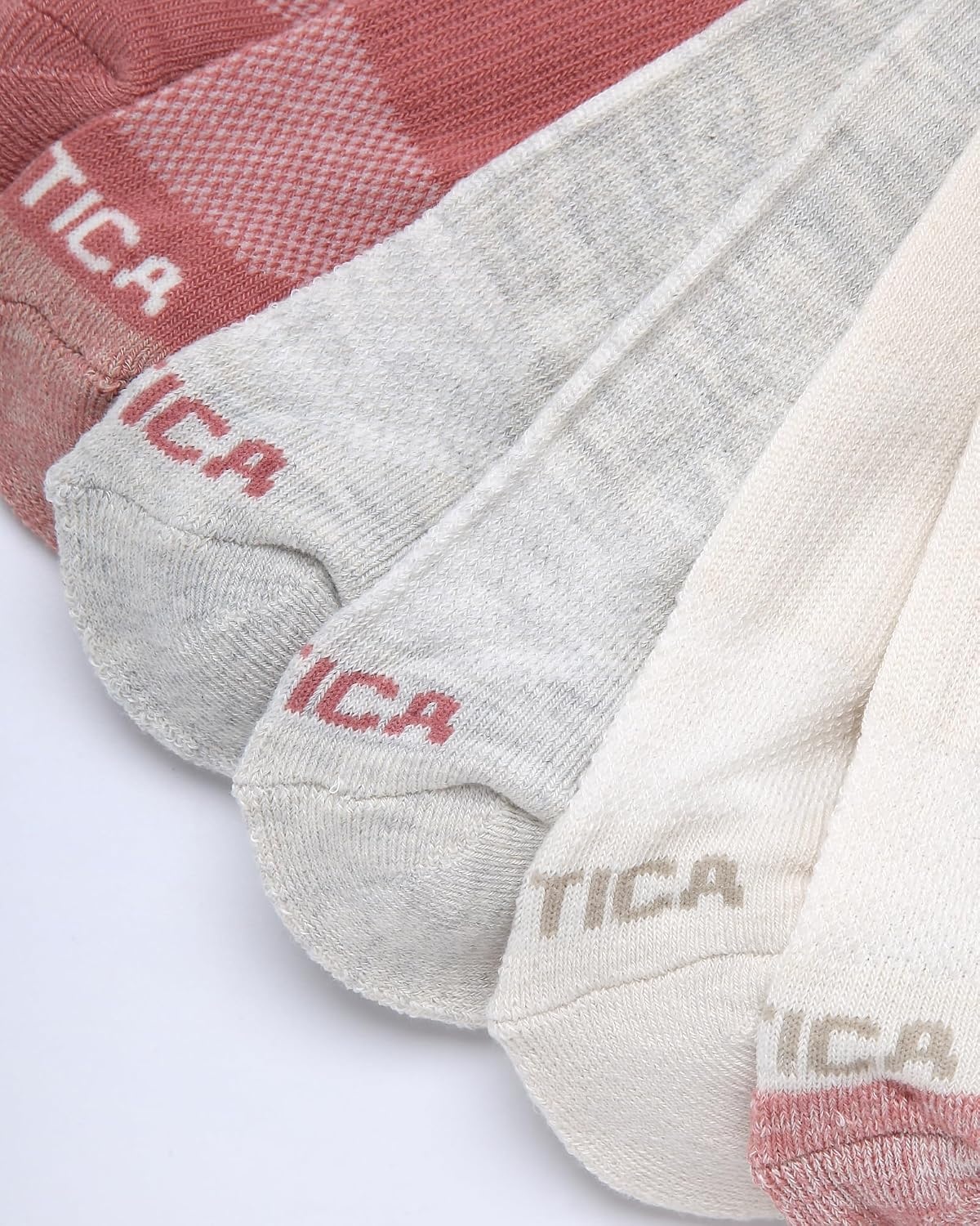 image:imageNautica Womens Quarter Socks 6 Pack Cushioned Moisture Wicking Athletic Quarter Socks for WomenOatmeal Logo