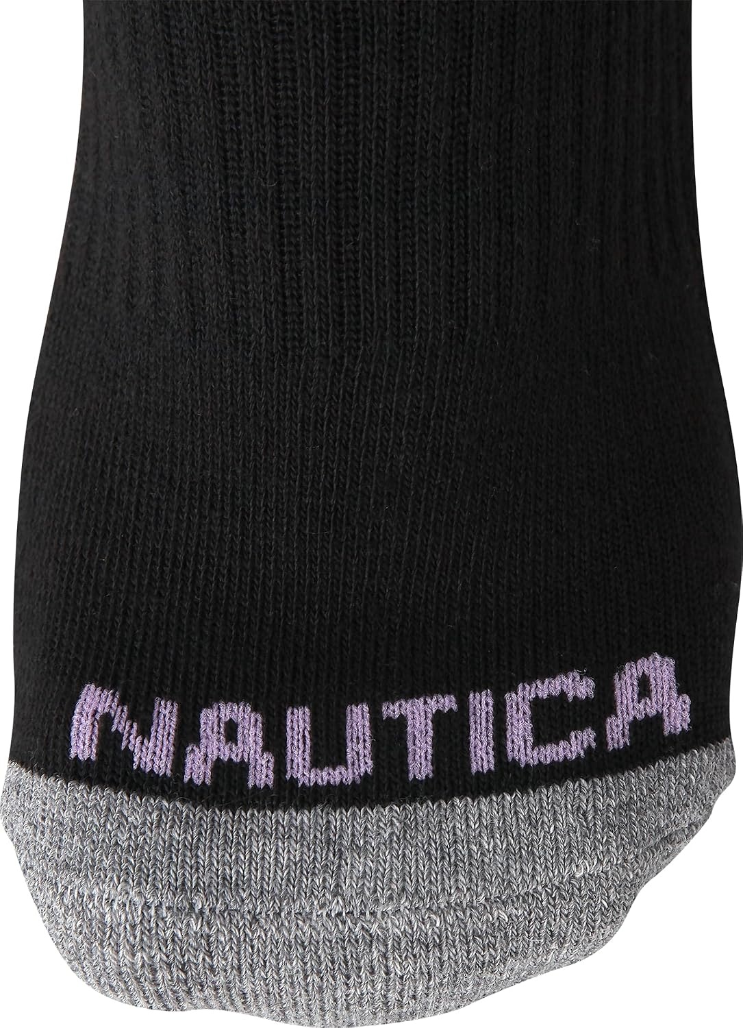image:imageNautica Womens Quarter Socks 6 Pack Cushioned Moisture Wicking Athletic Socks for Women for Gym Running Sports 410All Black