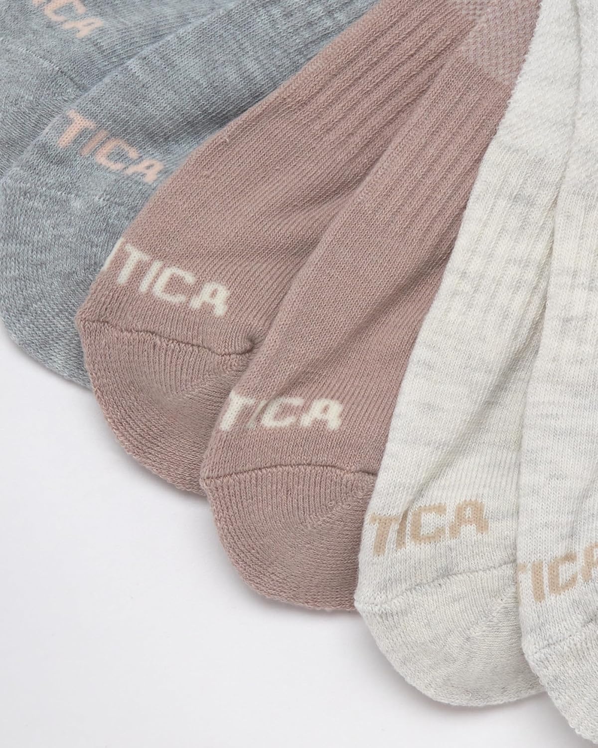 image:imageNautica Womens Quarter Socks 6 Pack Cushioned Moisture Wicking Athletic Socks for Women for Gym Running Sports 410Oatmeal Heather