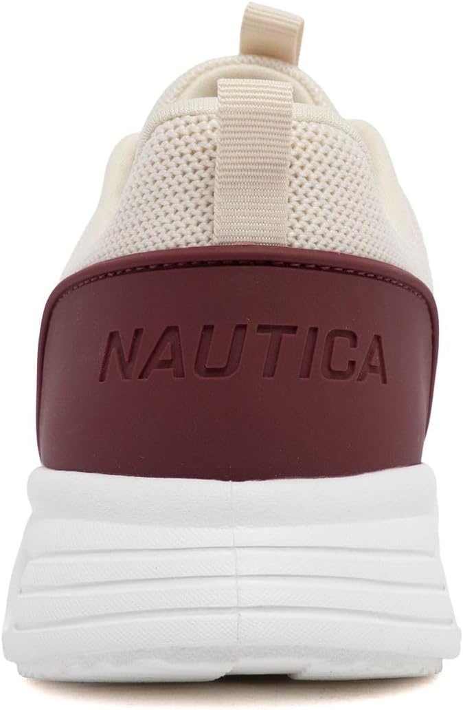 image:imageNautica Womens Running Shoes Lightweight Athletic Sneakers Breathable Cushioned LaceUp Gym Walking amp Training TrainersBurgundy