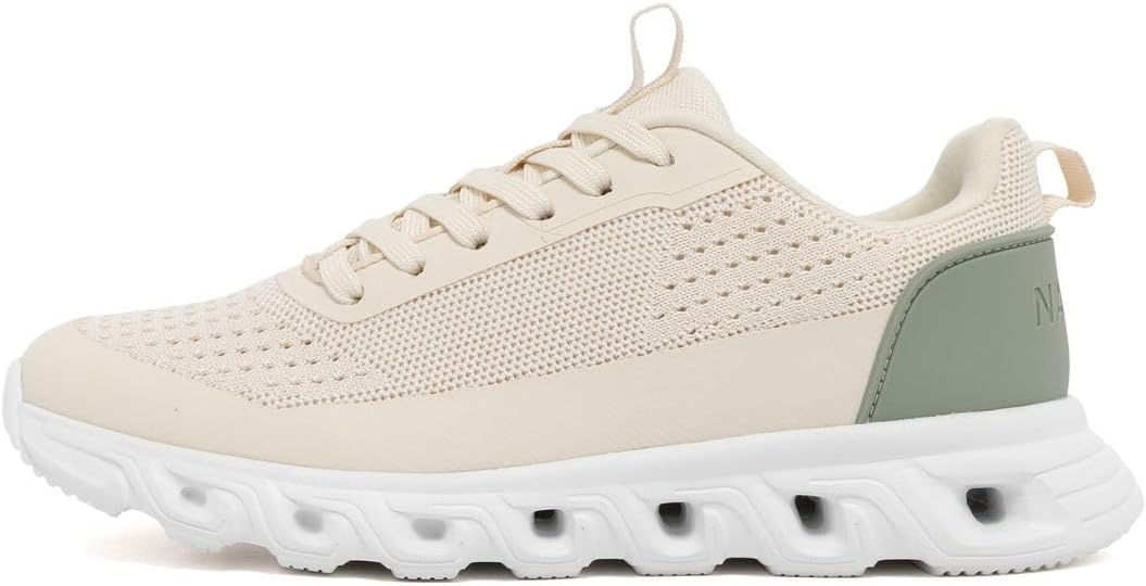 image:imageNautica Womens Running Shoes Lightweight Athletic Sneakers Breathable Cushioned LaceUp Gym Walking amp Training TrainersSage