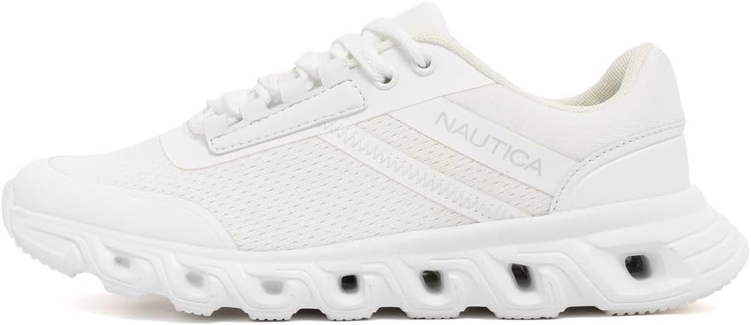image:imageNautica Womens Running Shoes Lightweight Athletic Sneakers Breathable Cushioned LaceUp Gym Walking amp Training TrainersWhitekinsale