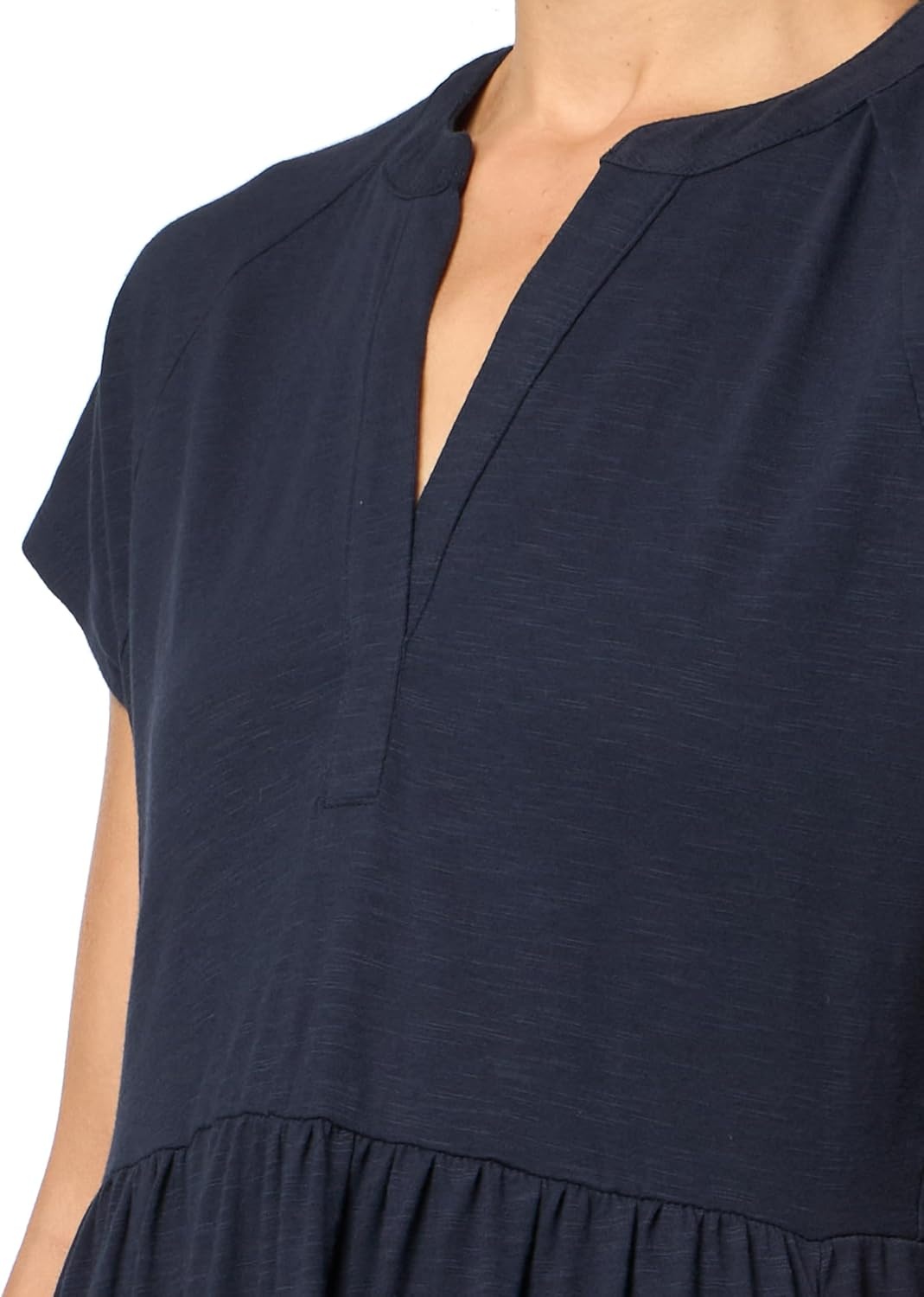 image:imageNautica Womens Short Sleeve Midi Knit Soft DressNight Sky