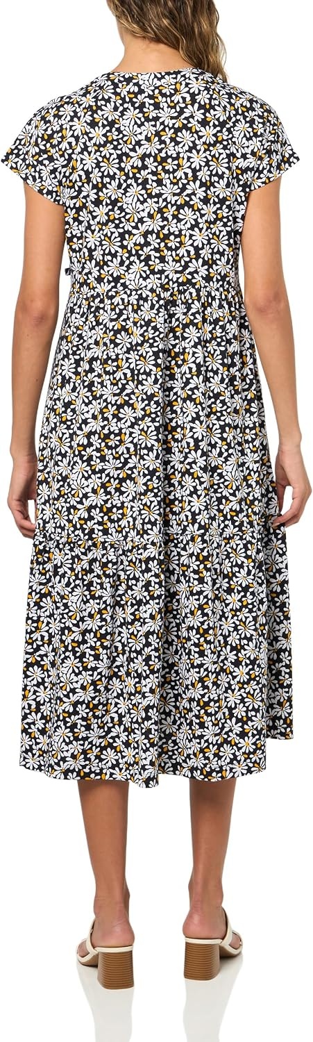image:imageNautica Womens Short Sleeve Midi Knit Soft DressNight Sky Multi
