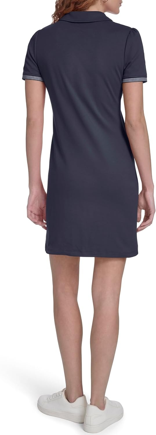 image:imageNautica Womens Short Sleeve Polo Collared Knit DressNight Sky