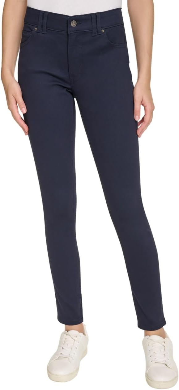 image:imageNautica Womens Skinny Fit Solution Sateen PantNight Sky