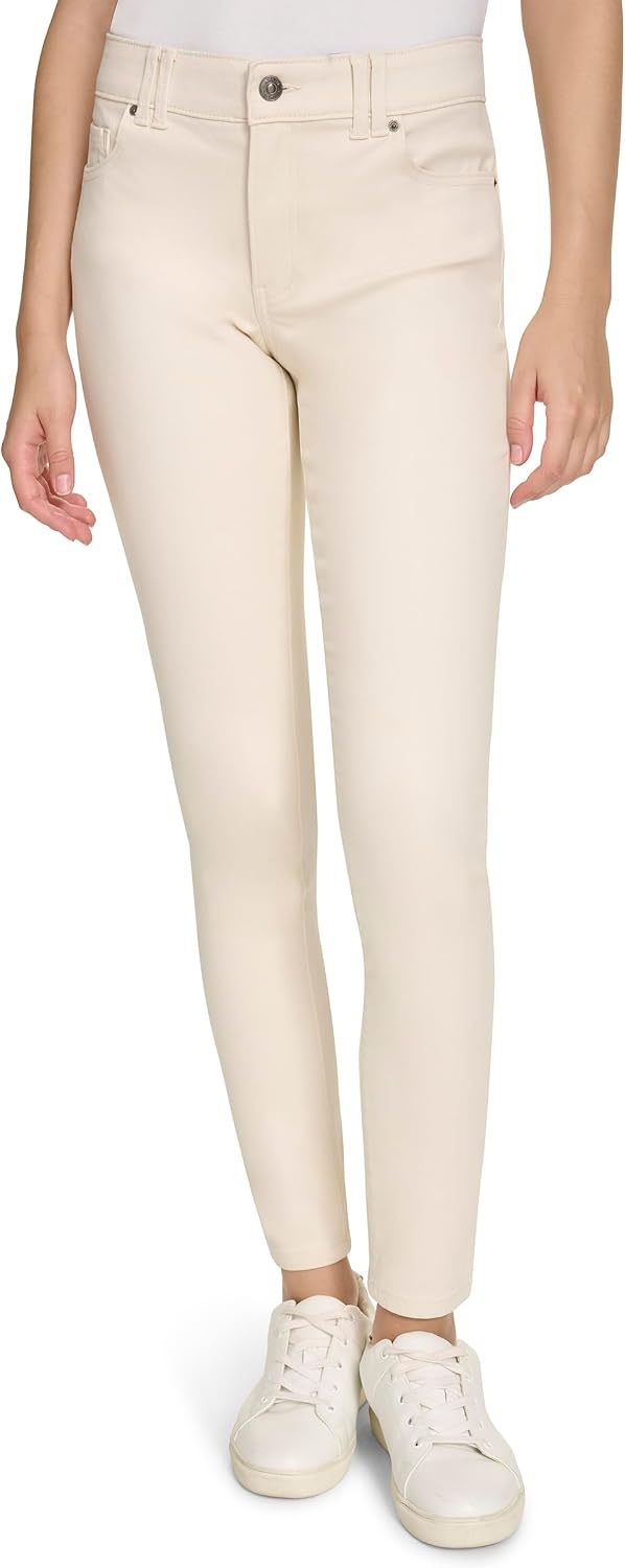 image:imageNautica Womens Skinny Fit Solution Sateen PantWhite Swan