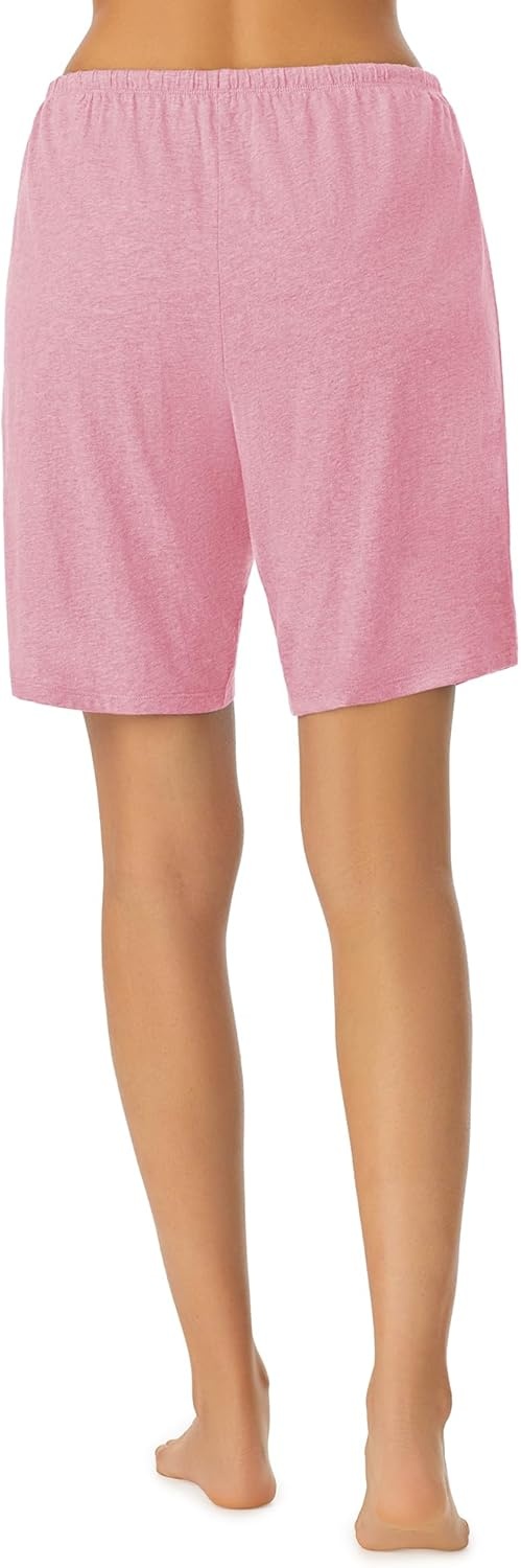 image:imageNautica Womens Sleep Bermuda Shorts Lightweight Breathable Pajama Bottoms Cotton Knit Jersey Sleepwear and LoungewearHeather Pink