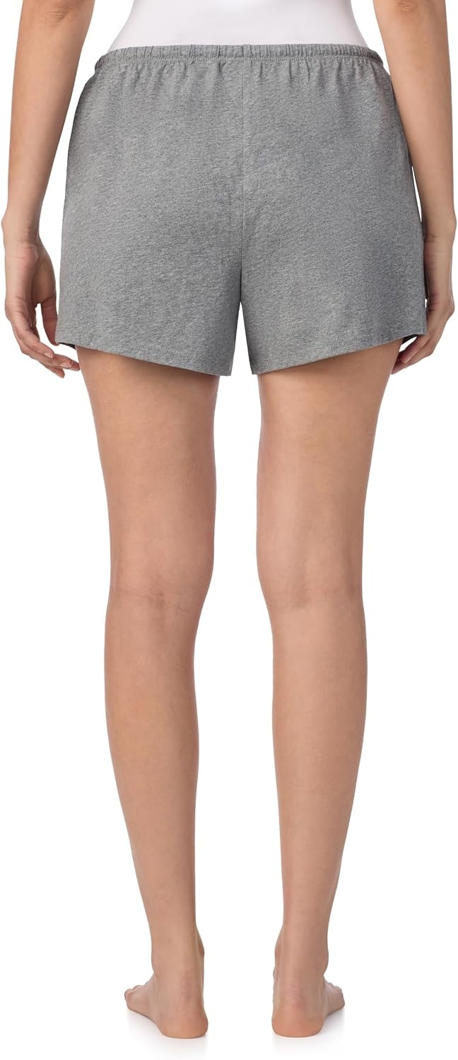 image:imageNautica Womens Sleep Shorts MidThigh Lightweight Breathable Pajama Bottoms Cotton Knit Jersey Sleepwear and LoungewearHeather Grey