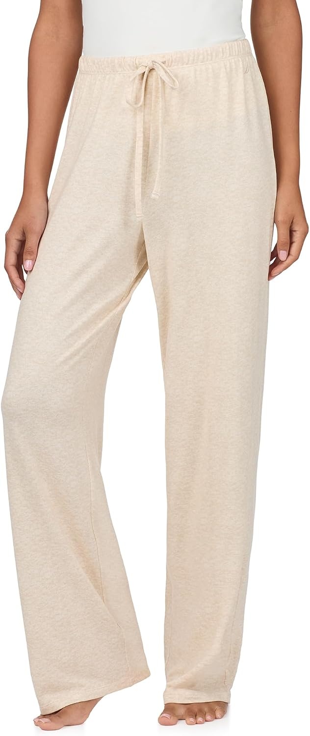image:imageNautica Womens Sleepwear amp Loungewear Sweater Knit Wide Leg Lounge Pajama Pants Lightweight Soft amp Cozy PJs for WomenOatmeal Heather
