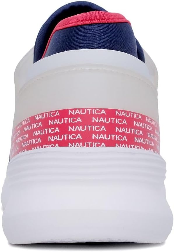 image:imageNautica Womens SlipOn Sneakers Comfortable Running Shoes Stylish amp Easy to Wear Perfect for Everyday WearRed White Bluelarke