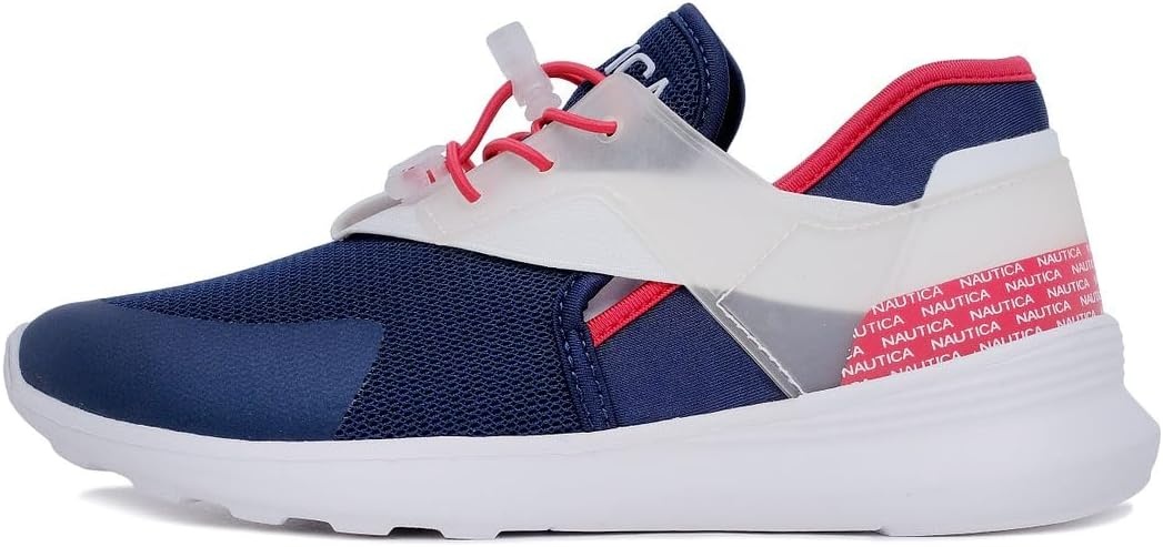 image:imageNautica Womens SlipOn Sneakers Comfortable Running Shoes Stylish amp Easy to Wear Perfect for Everyday WearRed White Bluelarke