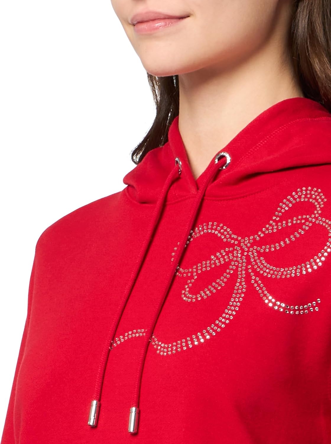image:imageNautica Womens Solid Hoodie Pullover SweatshirtHaute Red