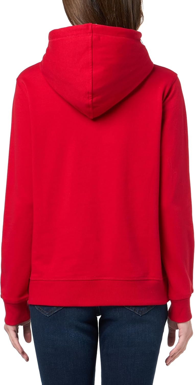 image:imageNautica Womens Solid Hoodie Pullover SweatshirtHaute Red